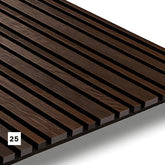 Akustinė tašelių plokštė (25, tamsiai rudas ąžuolas, juodas veltinis)