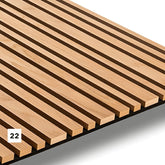 Akustinė tašelių plokštė (22, ąžuolas, juodas veltinis)