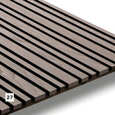 Akustinė tašelių plokštė (27, pilkas uosis, juodas veltinis)